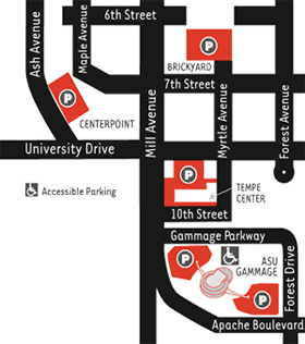Gammage Auditorium Map